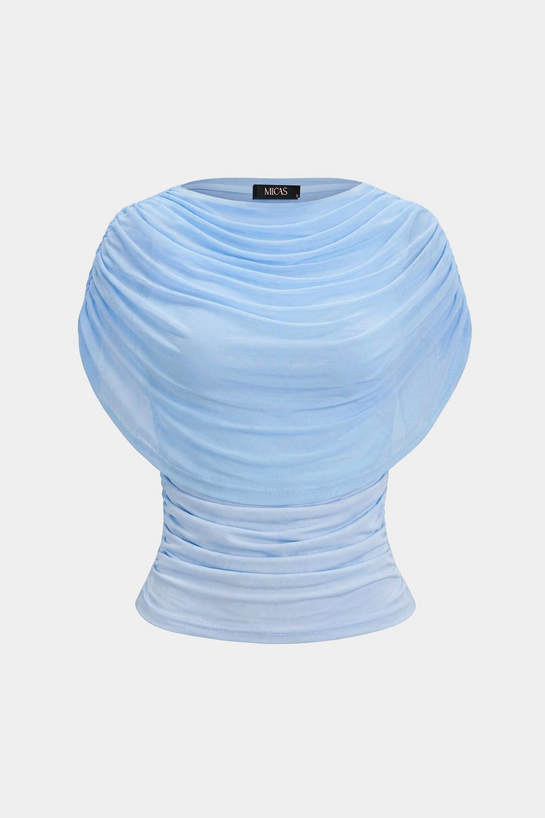 Céline - Mouwloos T-shirt met ruches