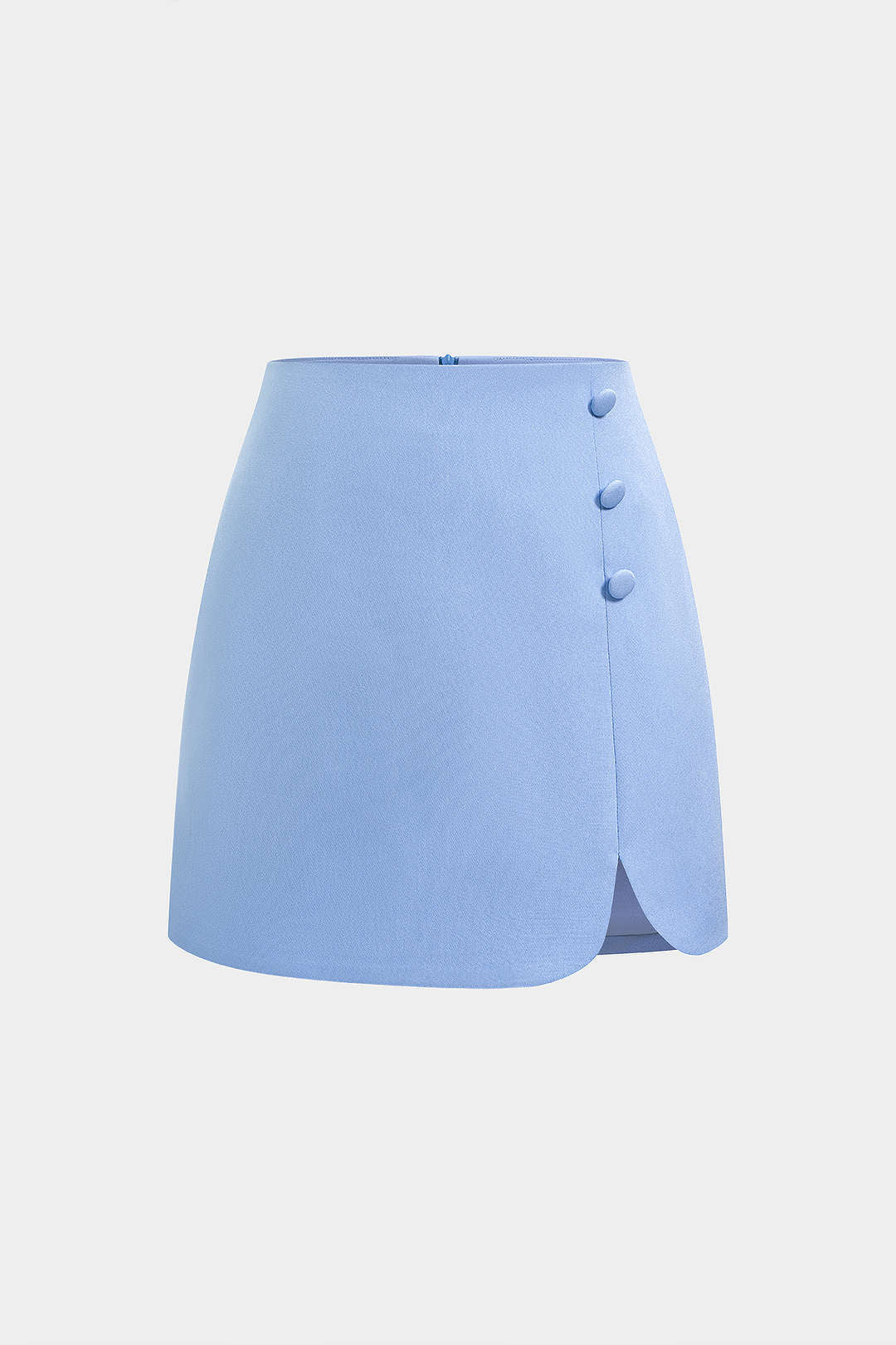 Rok met hoge taille en knoopjes