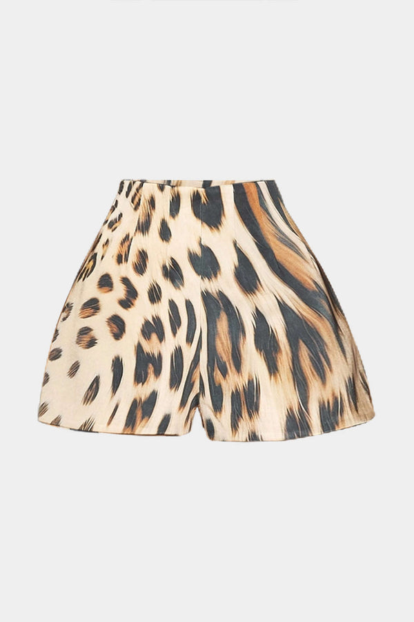 Luipaardprint short