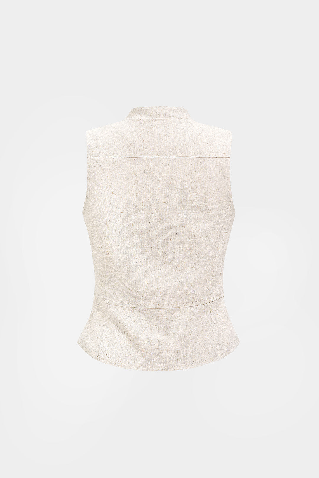 Metallic gilet met knoopjes