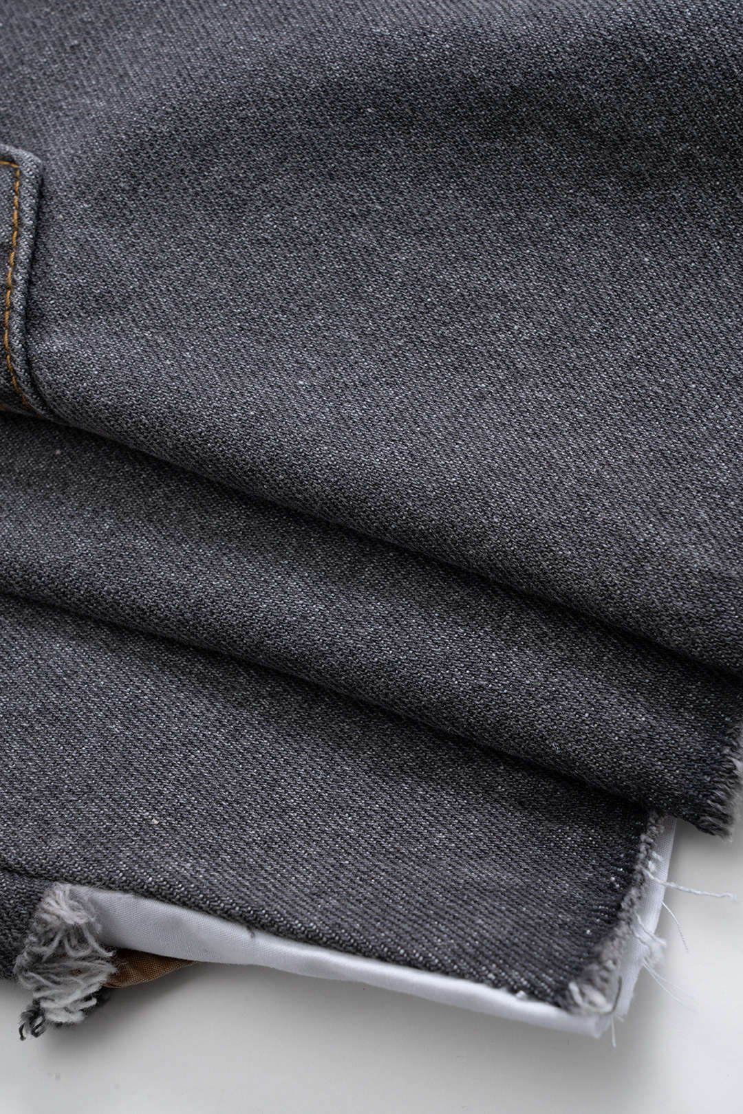 Denim patchwork minirok