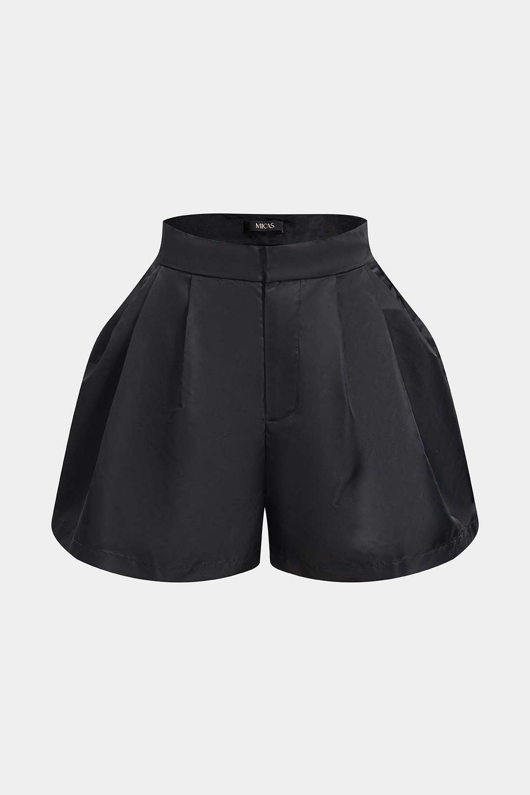 Short met wijde pijpen en rits