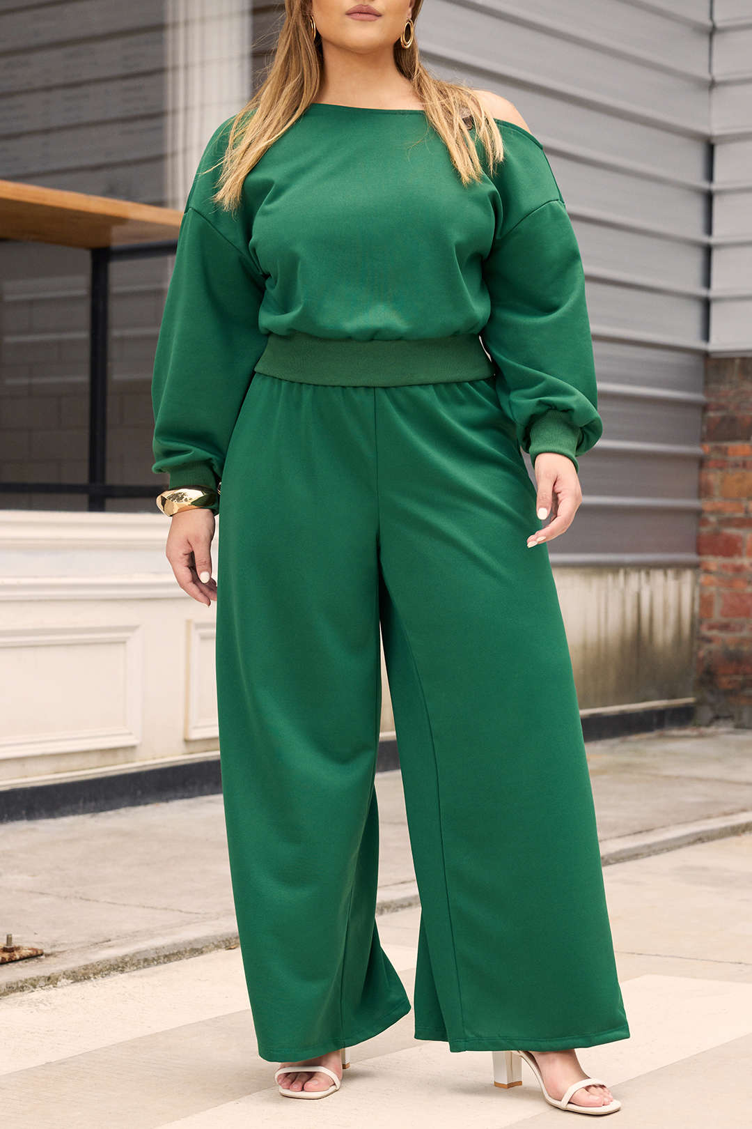 Geplooide pantalon met smokwerk