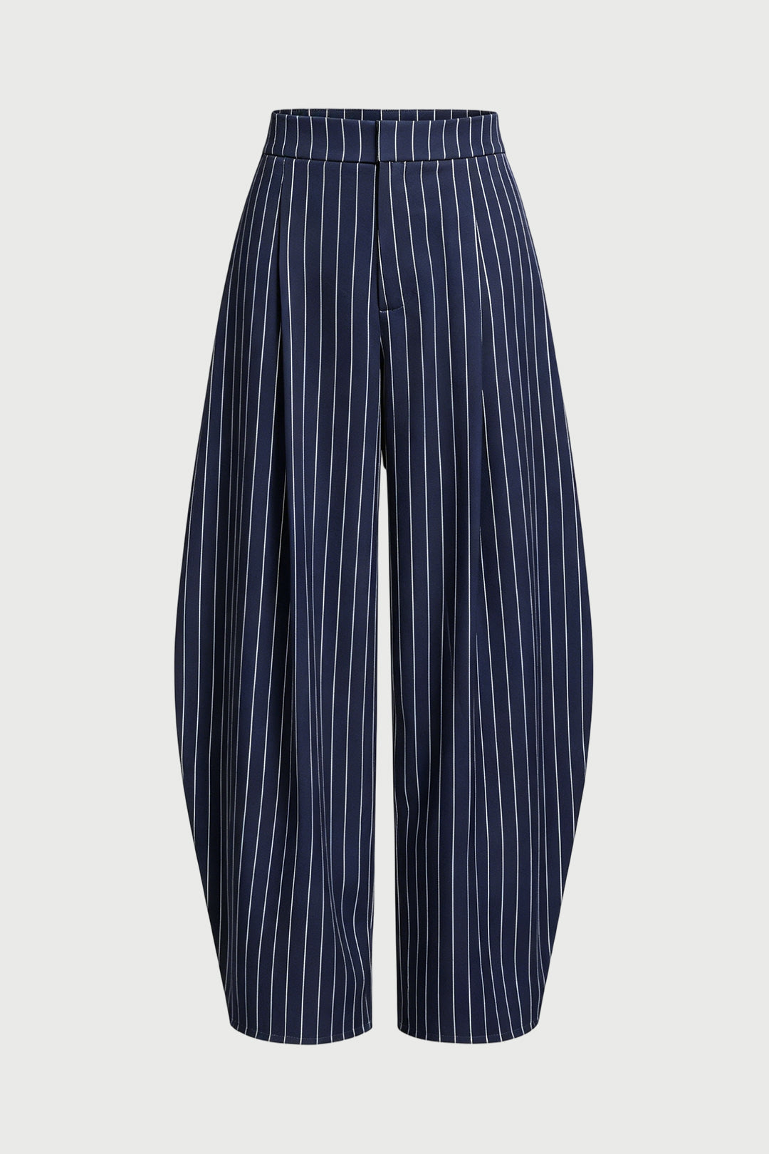 Gestreepte broek met hoge taille