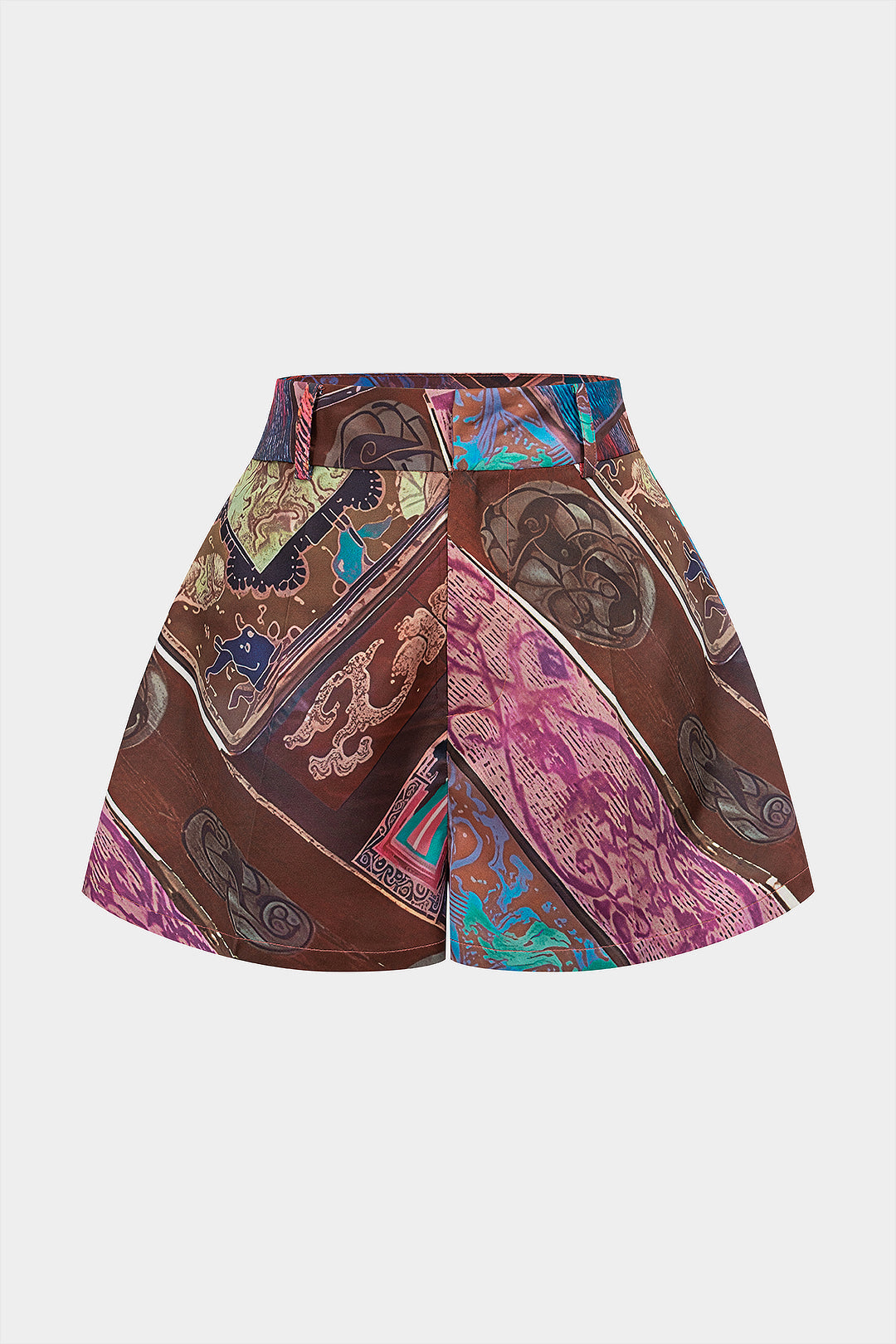 Chloé - Short met hoge taille en wijde pijpen