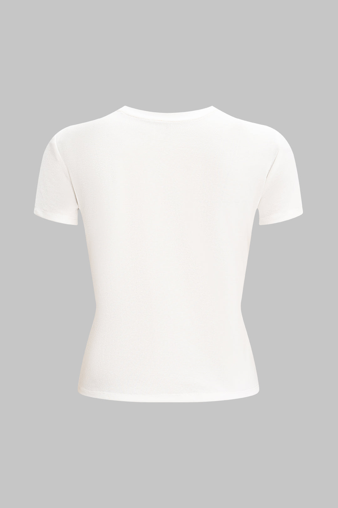 Aya - T-shirt met ronde hals en korte mouwen