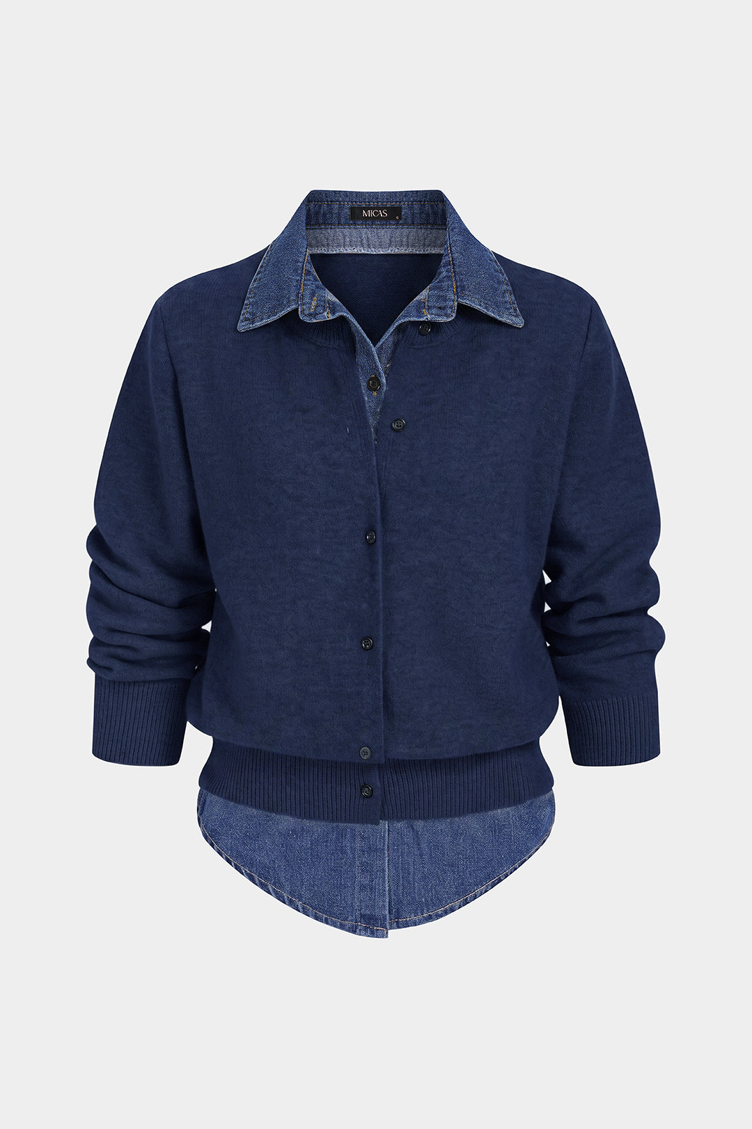 Gebreid patchwork vest