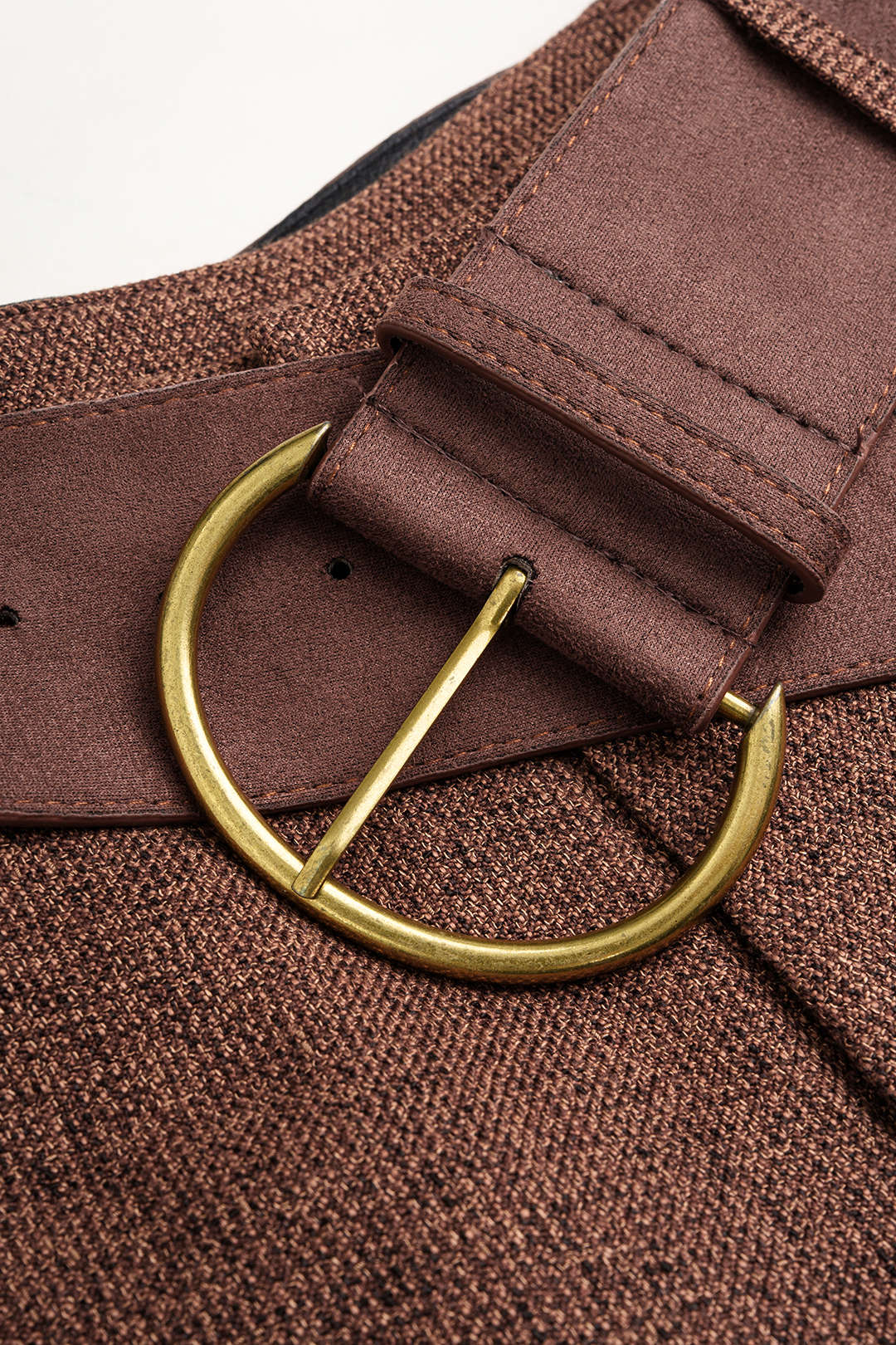 Yasmin - Broek met riem en rechte pijp
