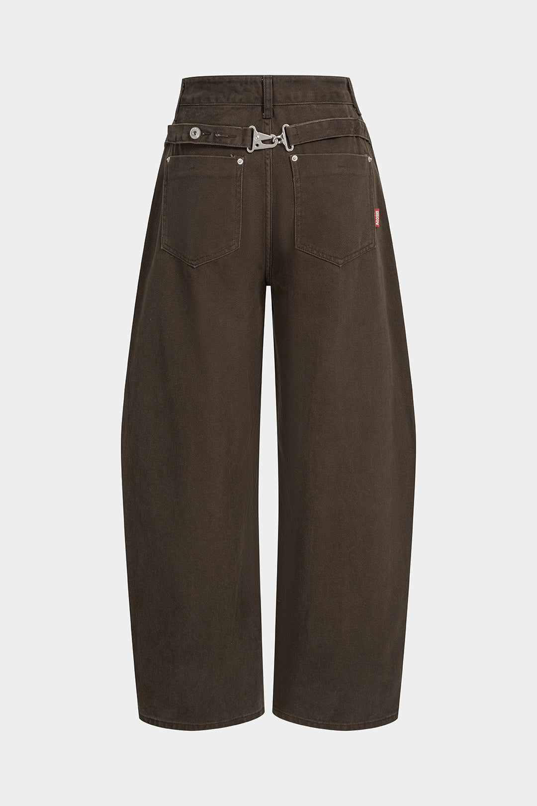 Jeans met knoopjes en hoge taille