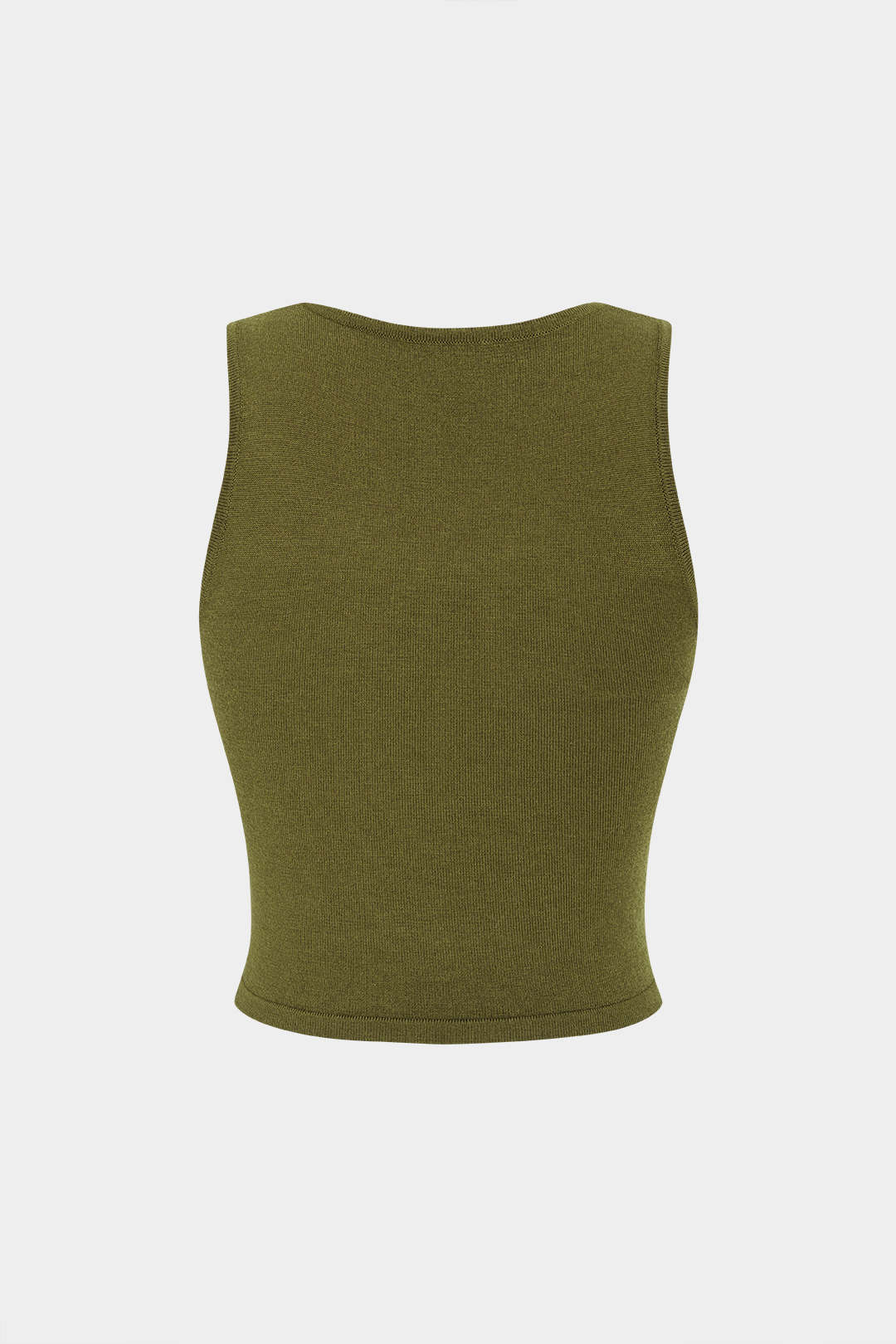 Gebreide tanktop met ronde hals