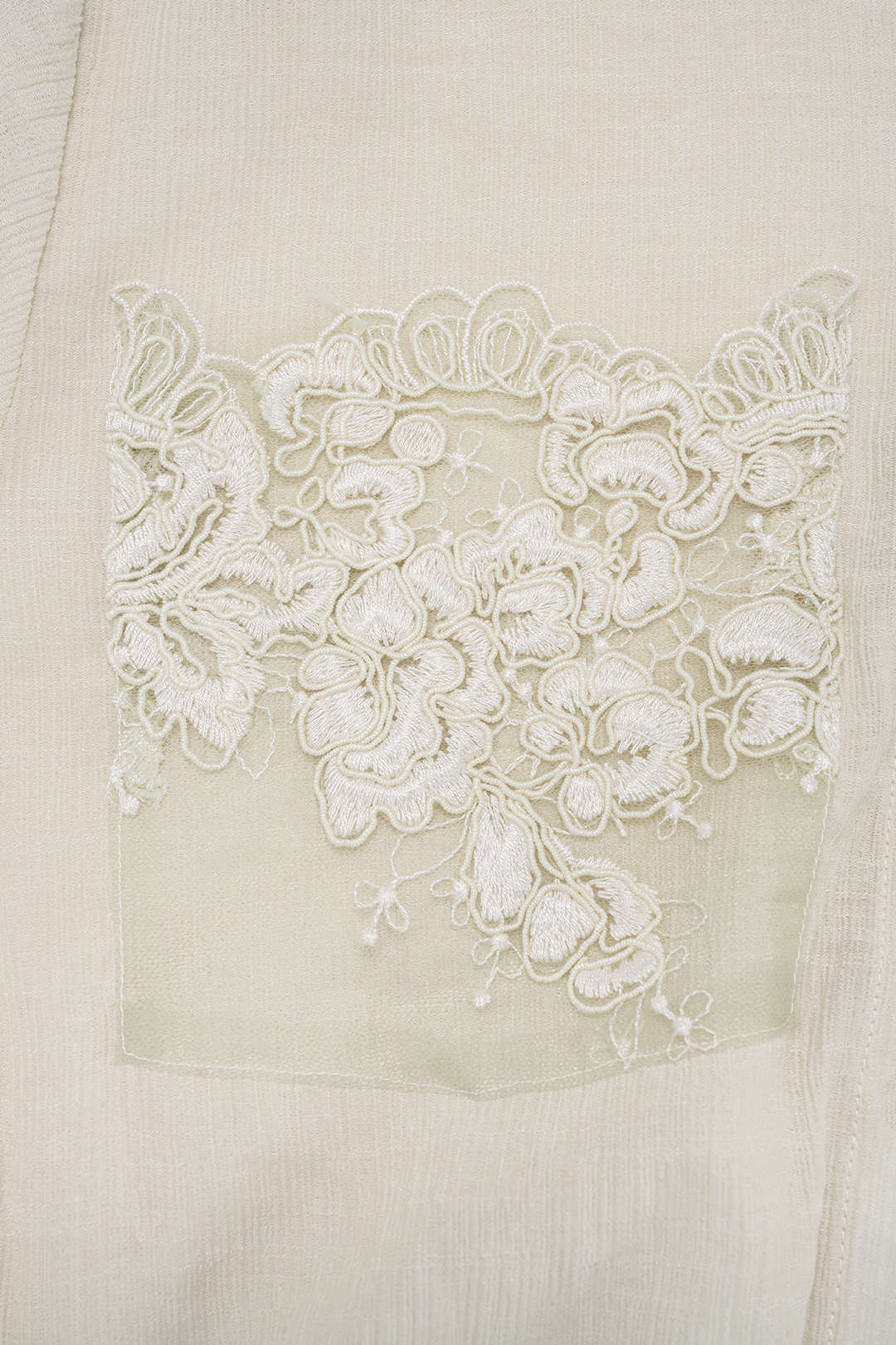 Patchwork jacquard body met revers, korte mouwen en zakken