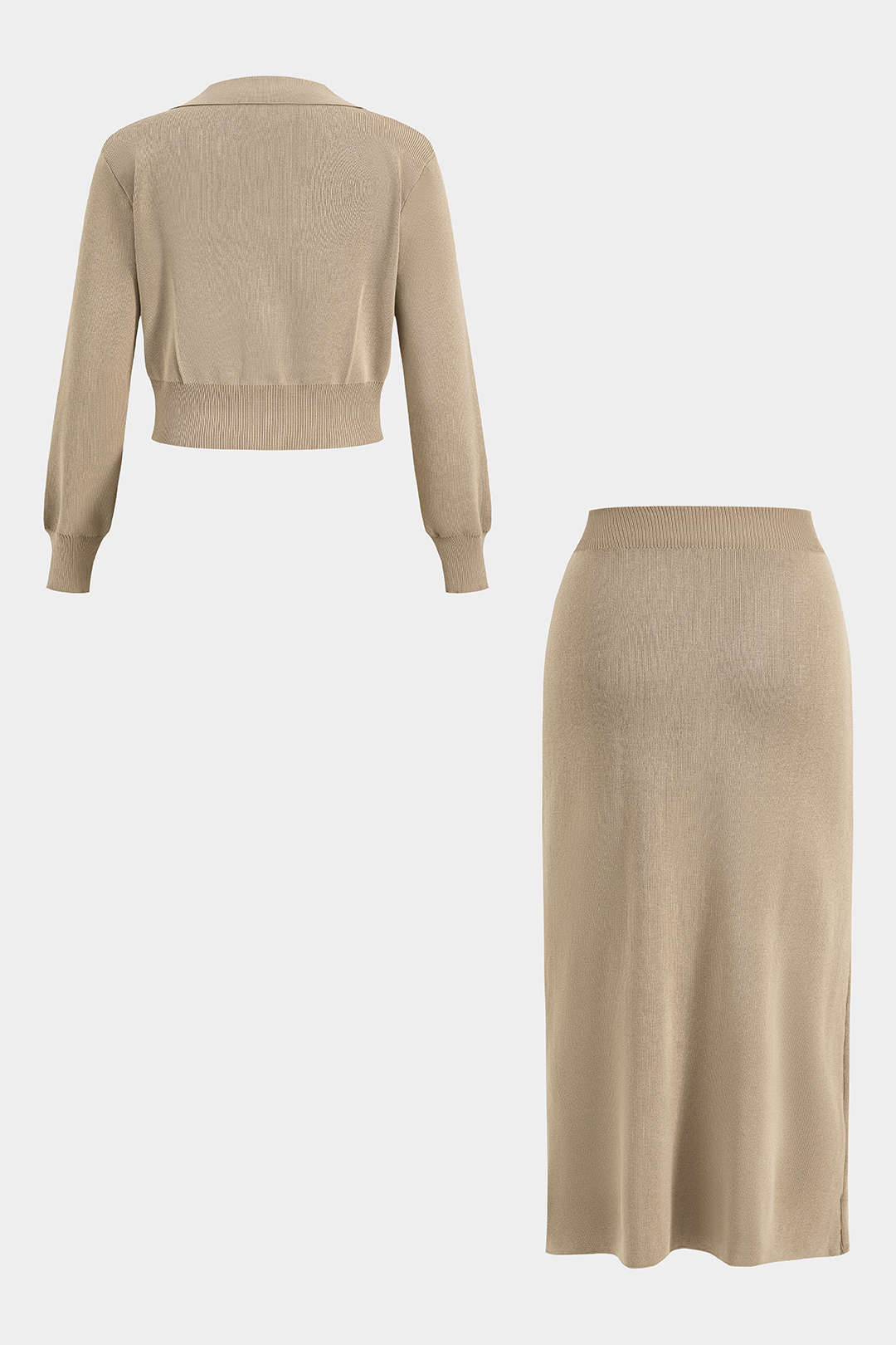 Lyla - Gebreide set met top en rok