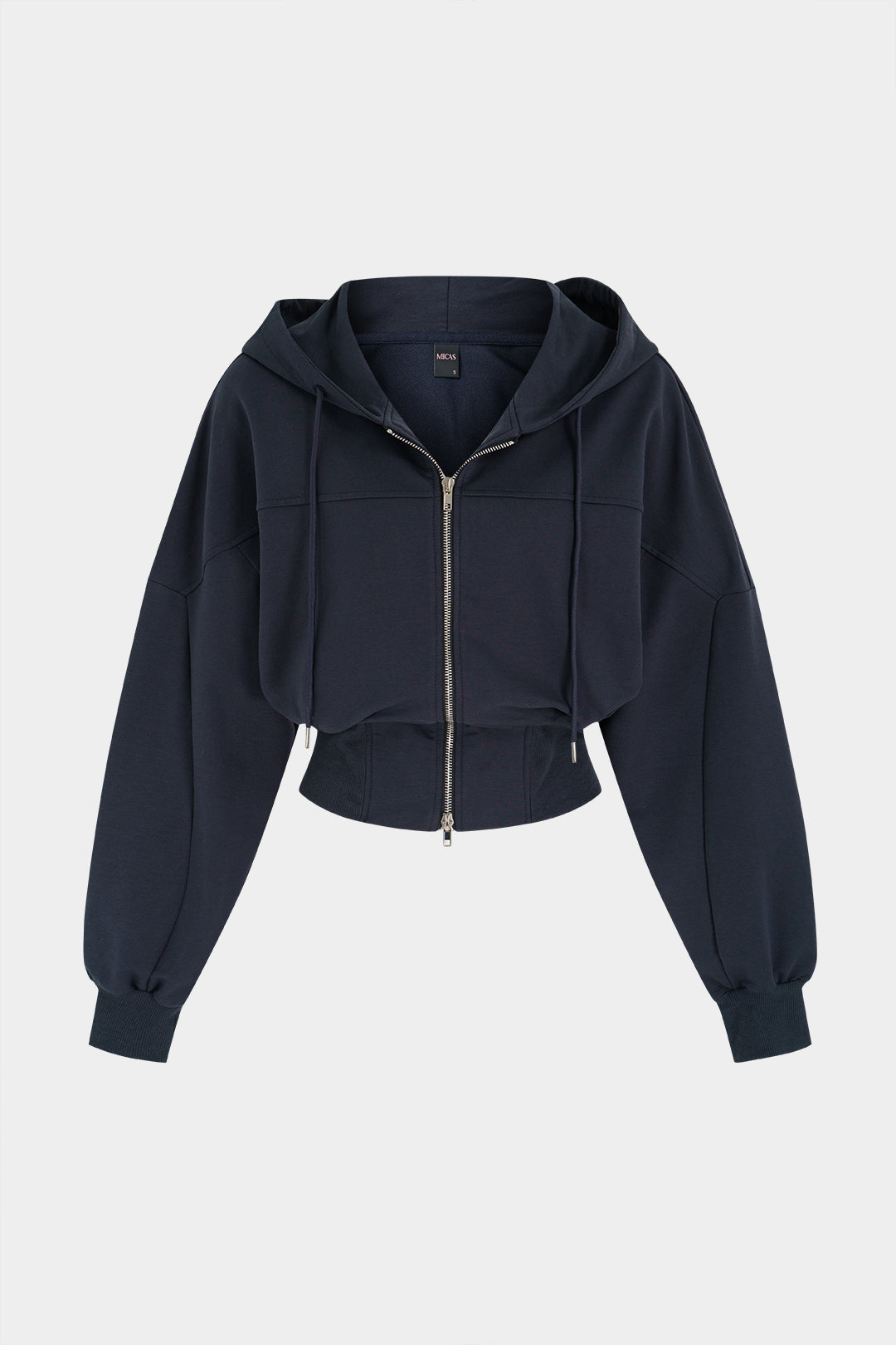 Elise - Hoodie met trekkoord en rits