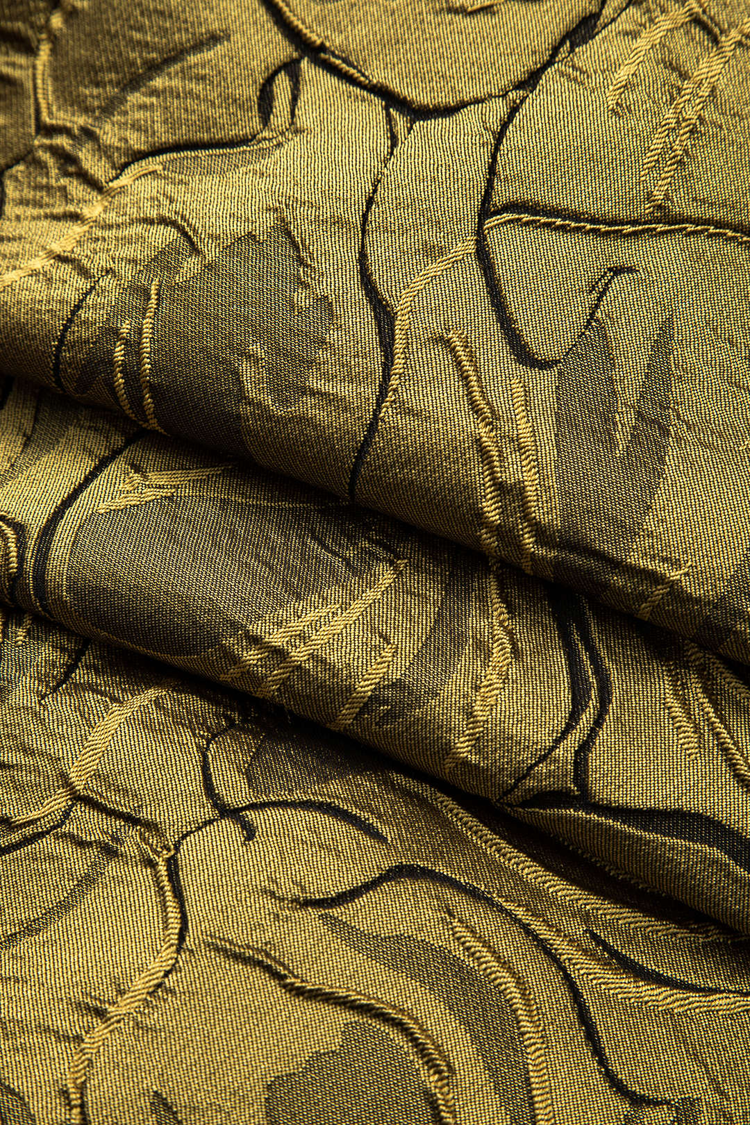 Jacquard metallic rok met rits