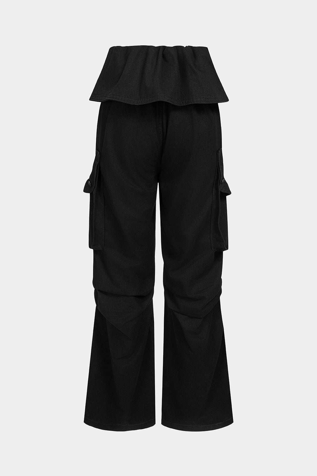 Jeans met knoopjes en ruches