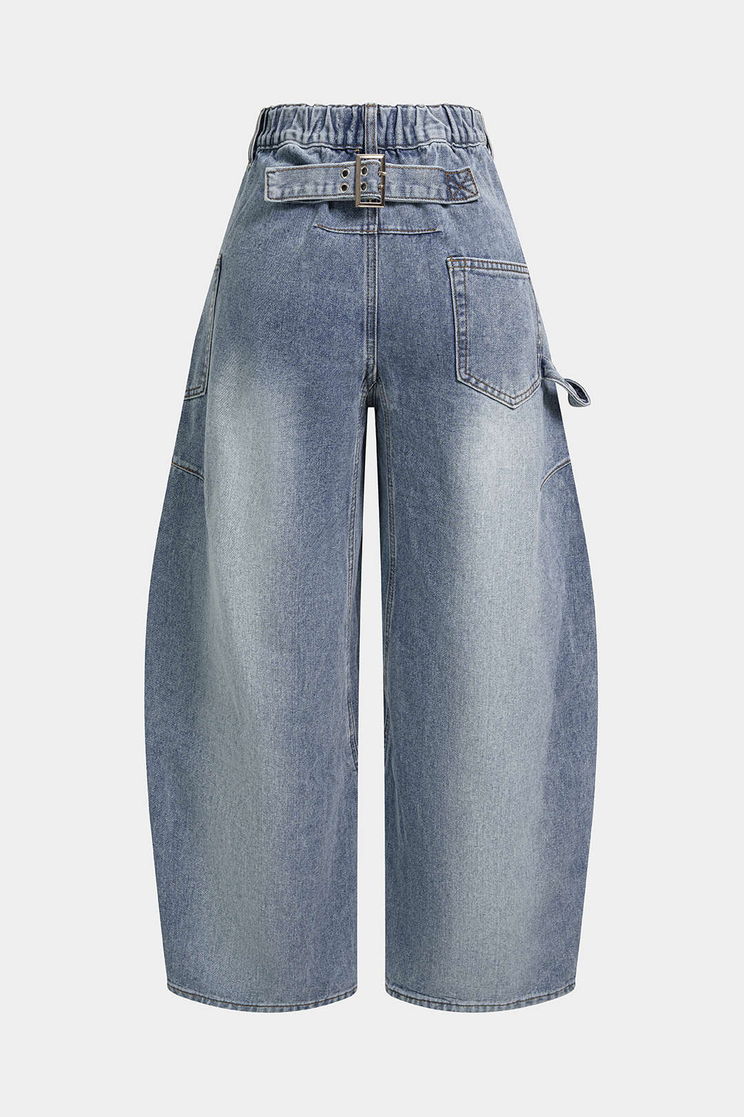 Jeans met zakken en gesp