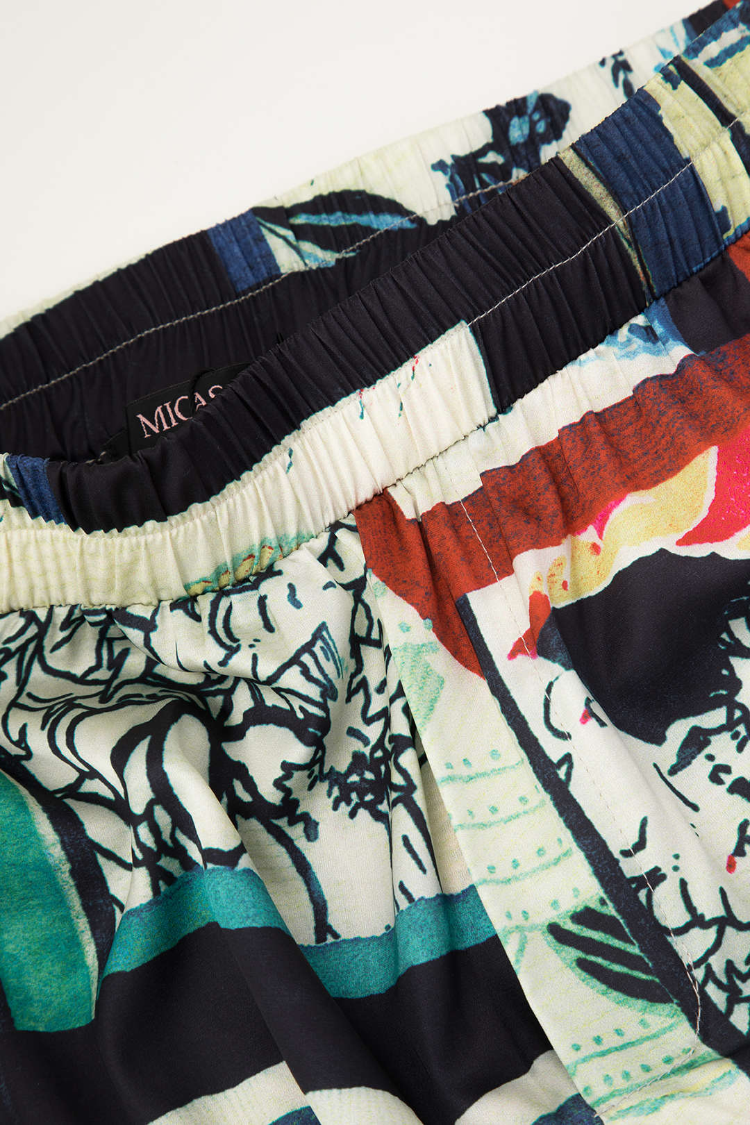 Bloemenprint broek met rechte pijp