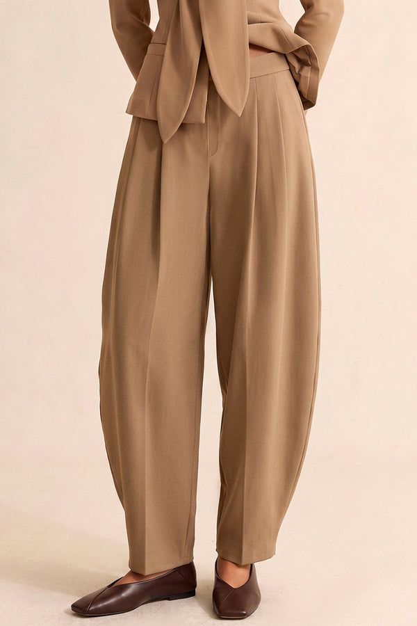 Mila - Effen broek met ballonmodel