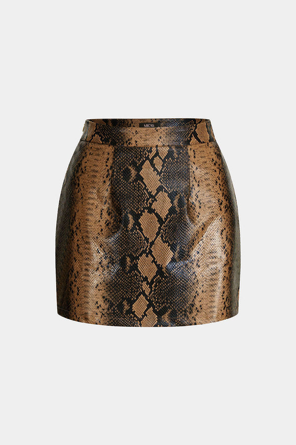 Ivy - Leren-look rok