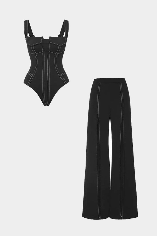 Set met body en pantalon