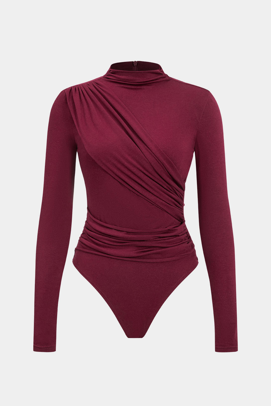 Yasmin - Body met ruches en lange mouwen