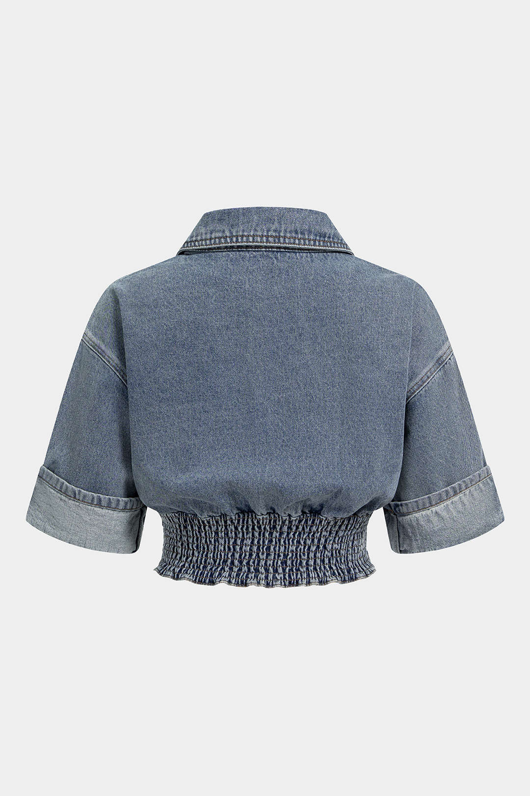 Denim jasje met knoopjes en zakken
