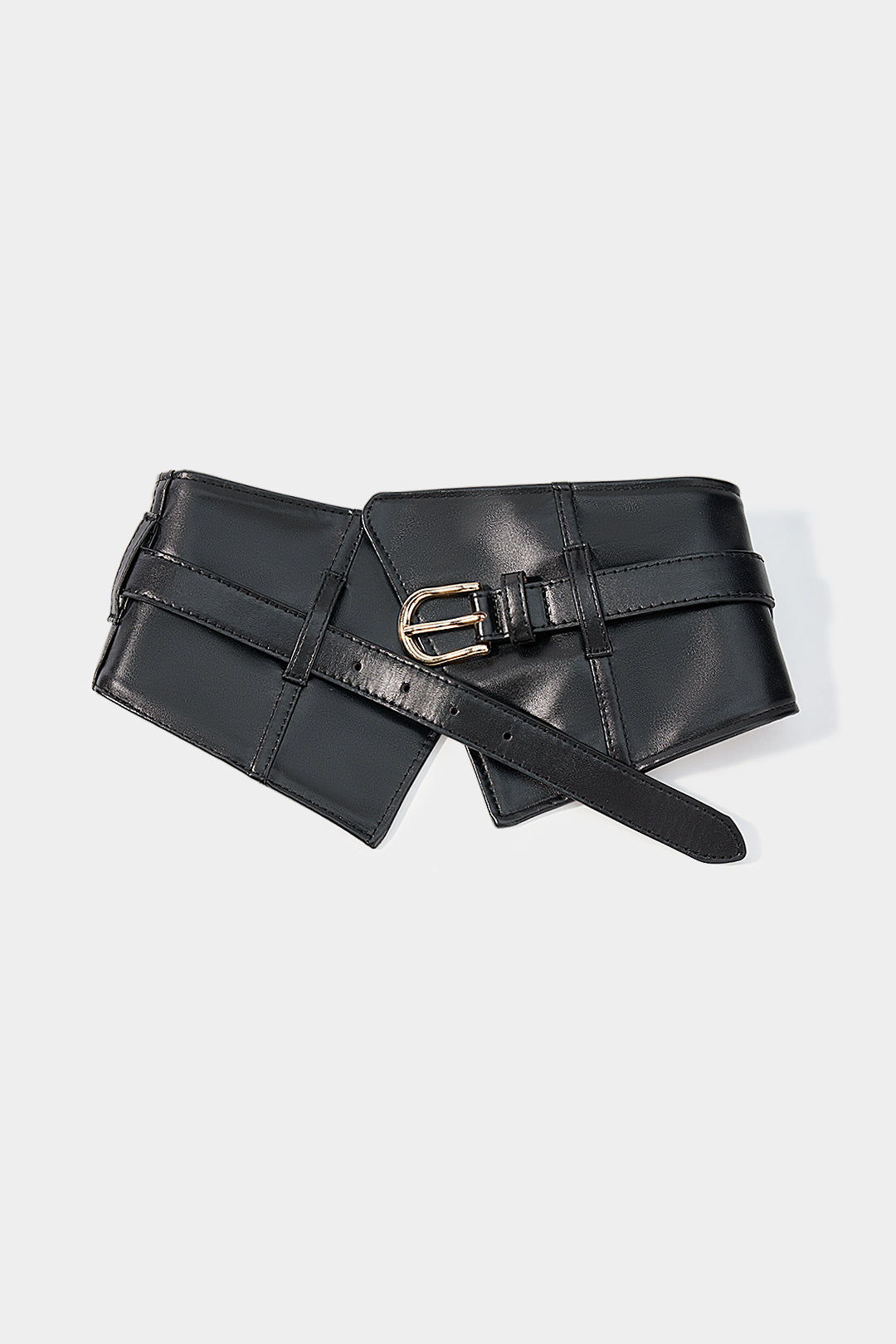 Dana - Leren-look korset