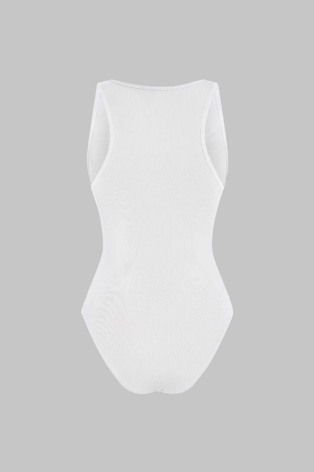 Metallic mouwloze body met knoopjes