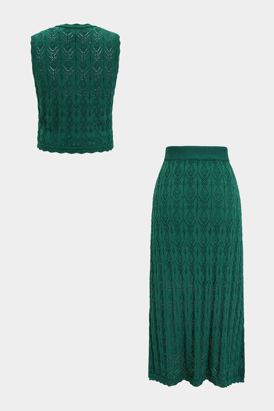Set met gilet en rok