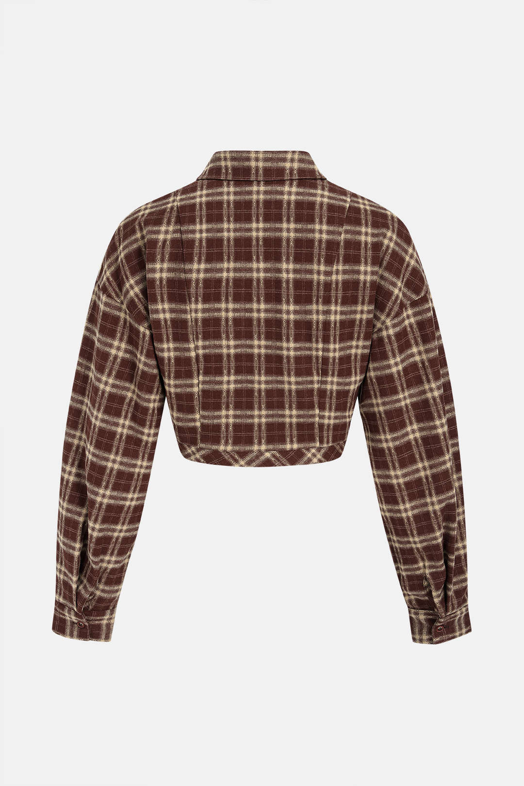 Noor - Geruite blouse met knoopjes en lange mouwen