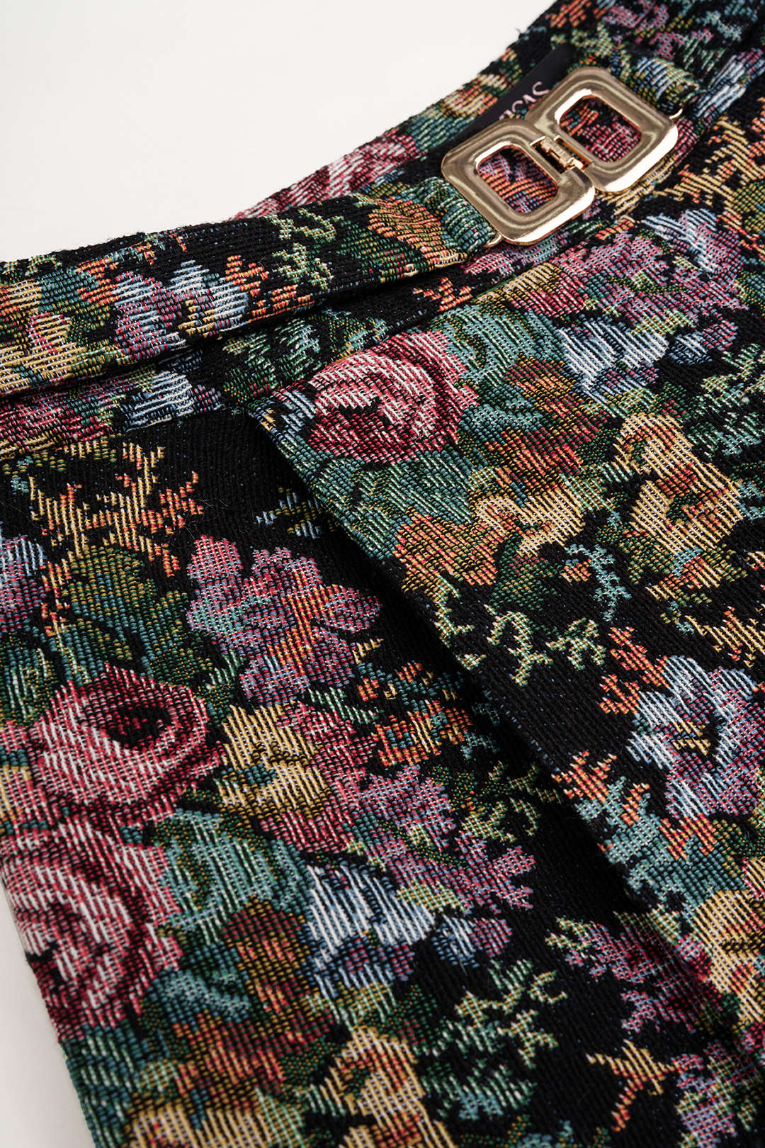 Bloemenprint jacquard broek