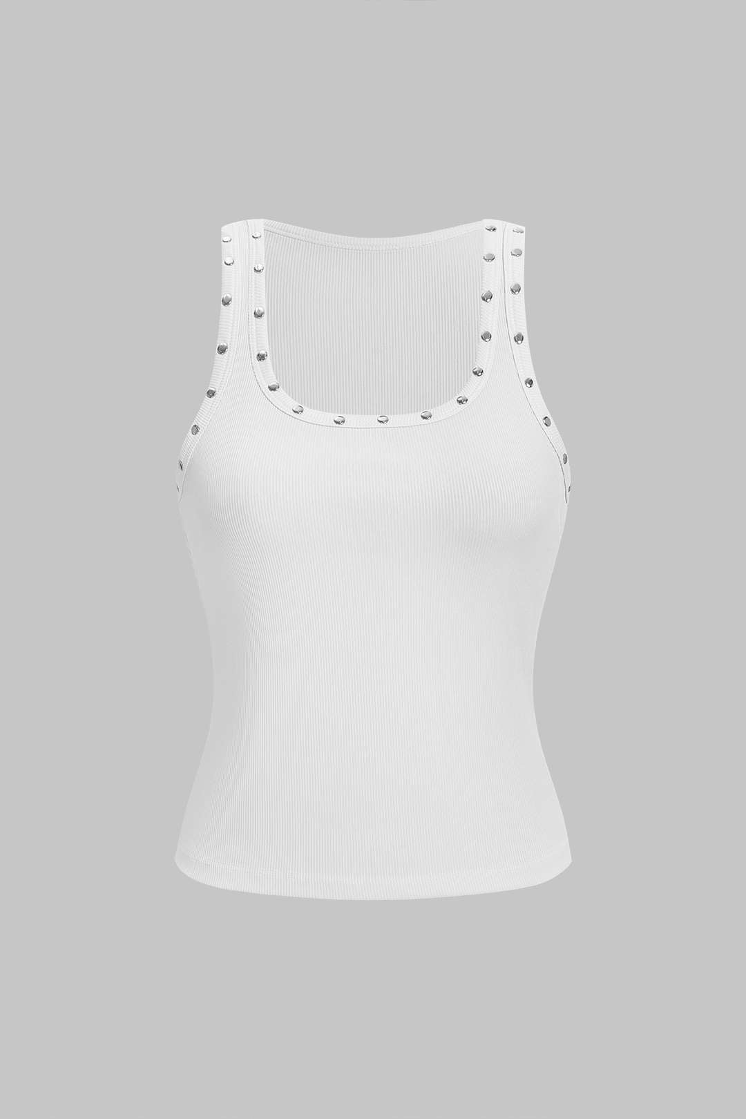 Selin - Tanktop met strass en vierkante hals