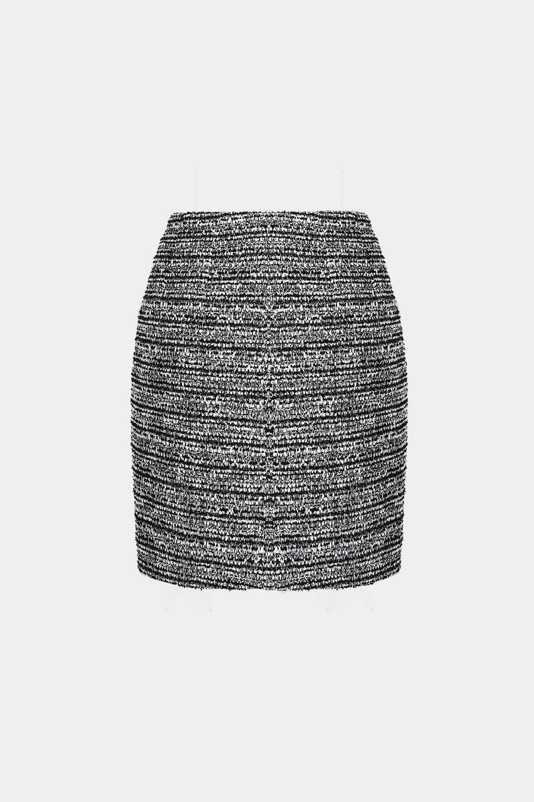 Asymmetrische metallic minirok met knoopjes en hoge taille