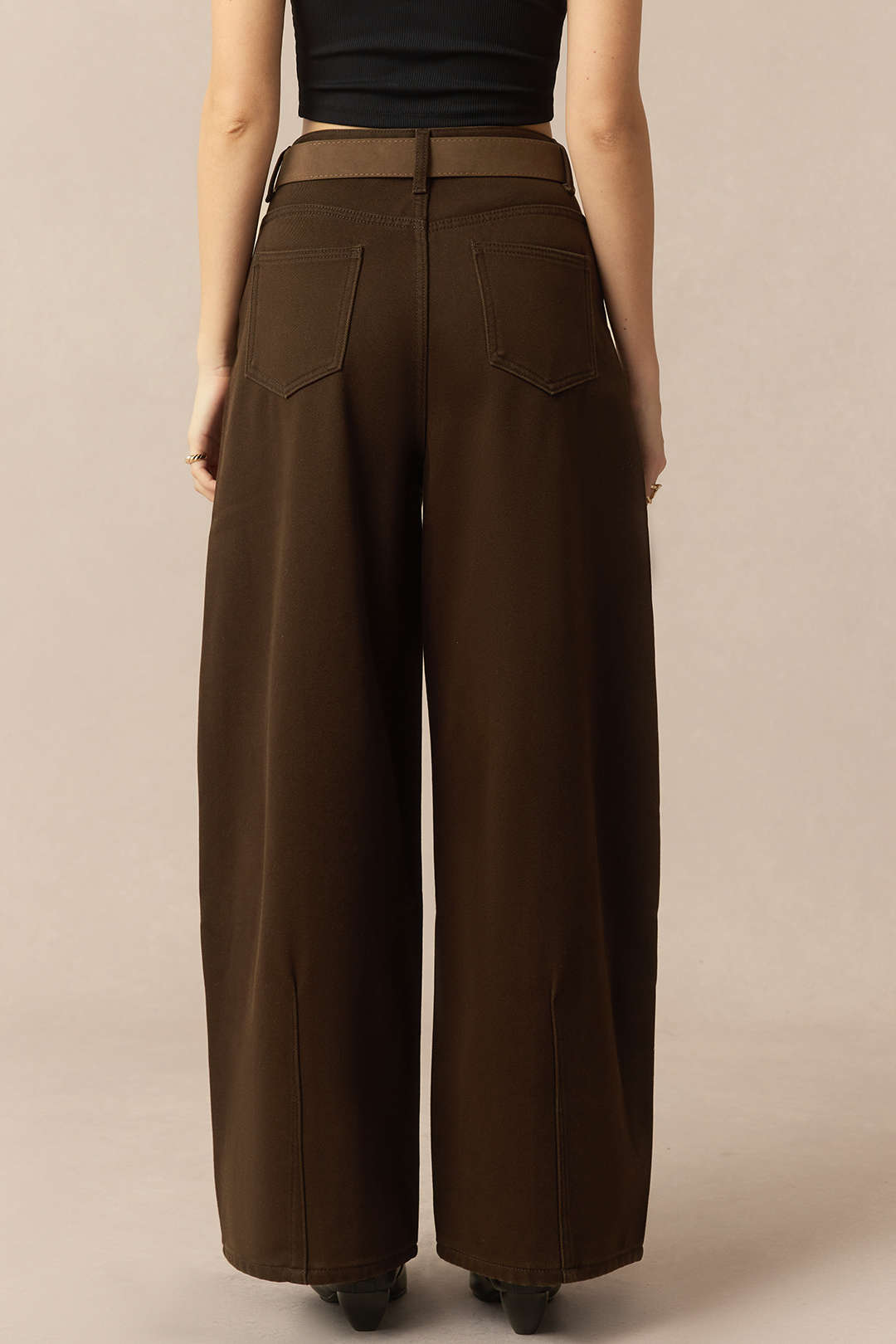 Jeans met strass en wijde pijpen