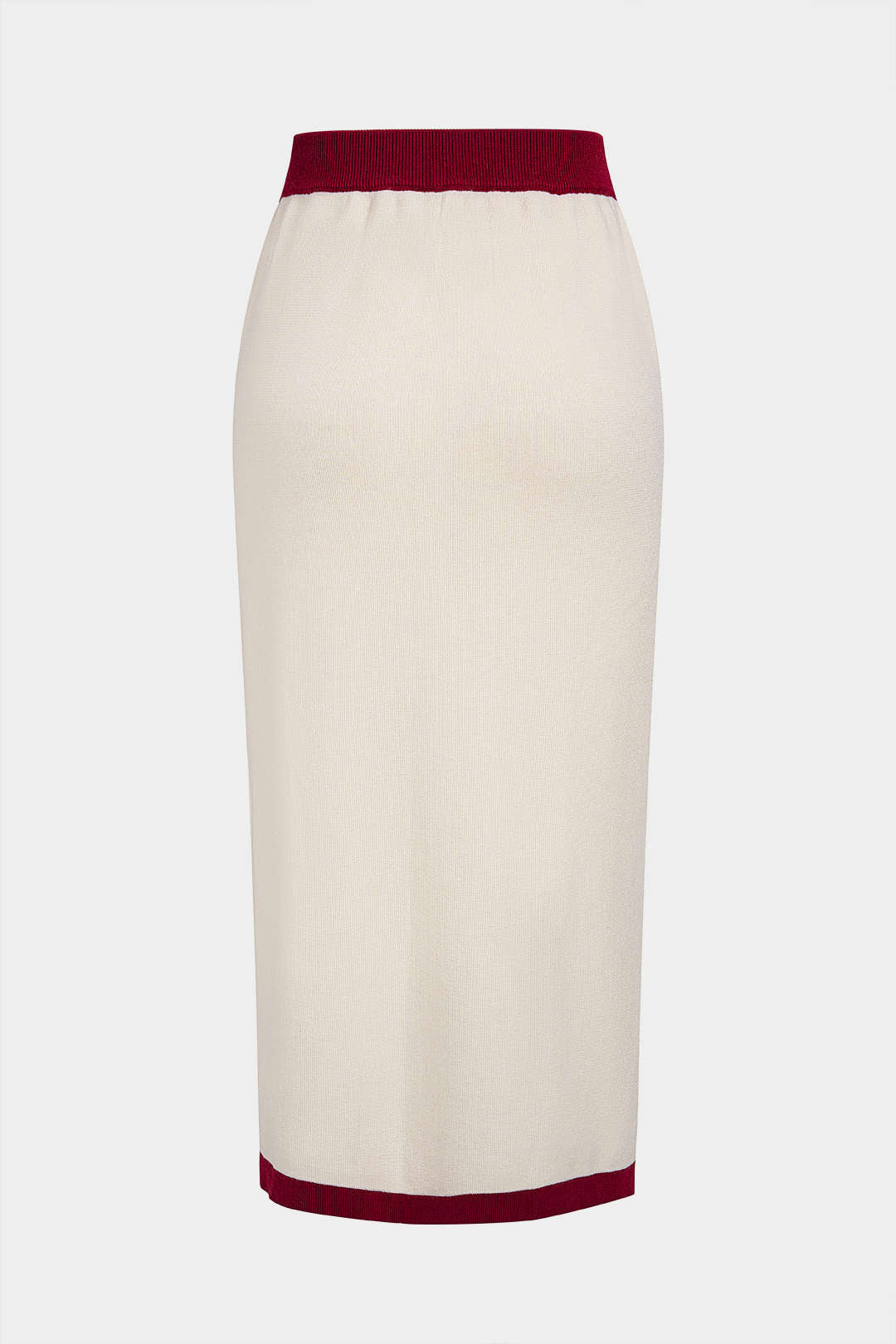 Cato - Gebreide metallic rok met knoopjes