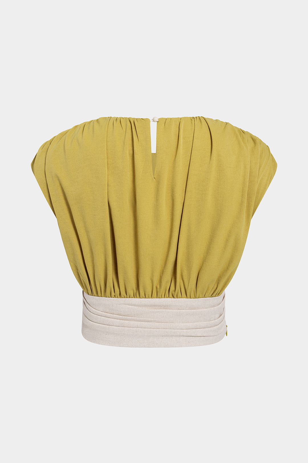 Bella - Tanktop met ronde hals en ruches
