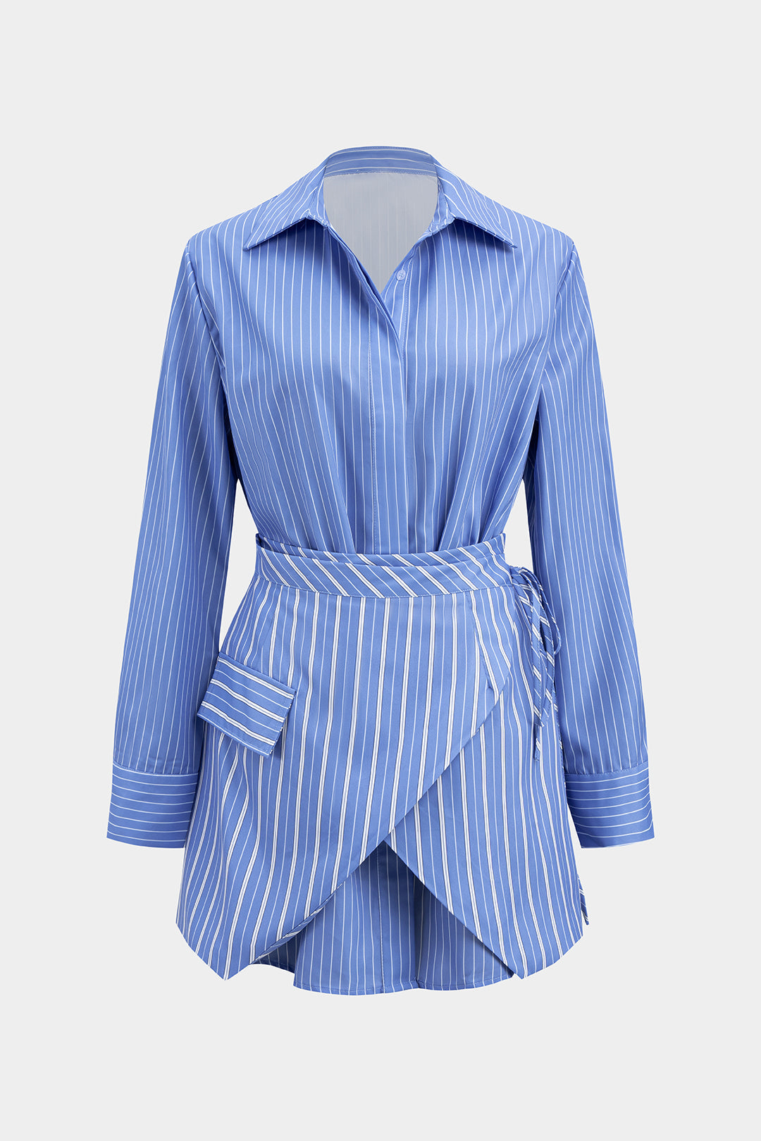 Lina - Gestreepte set met blouse en rok