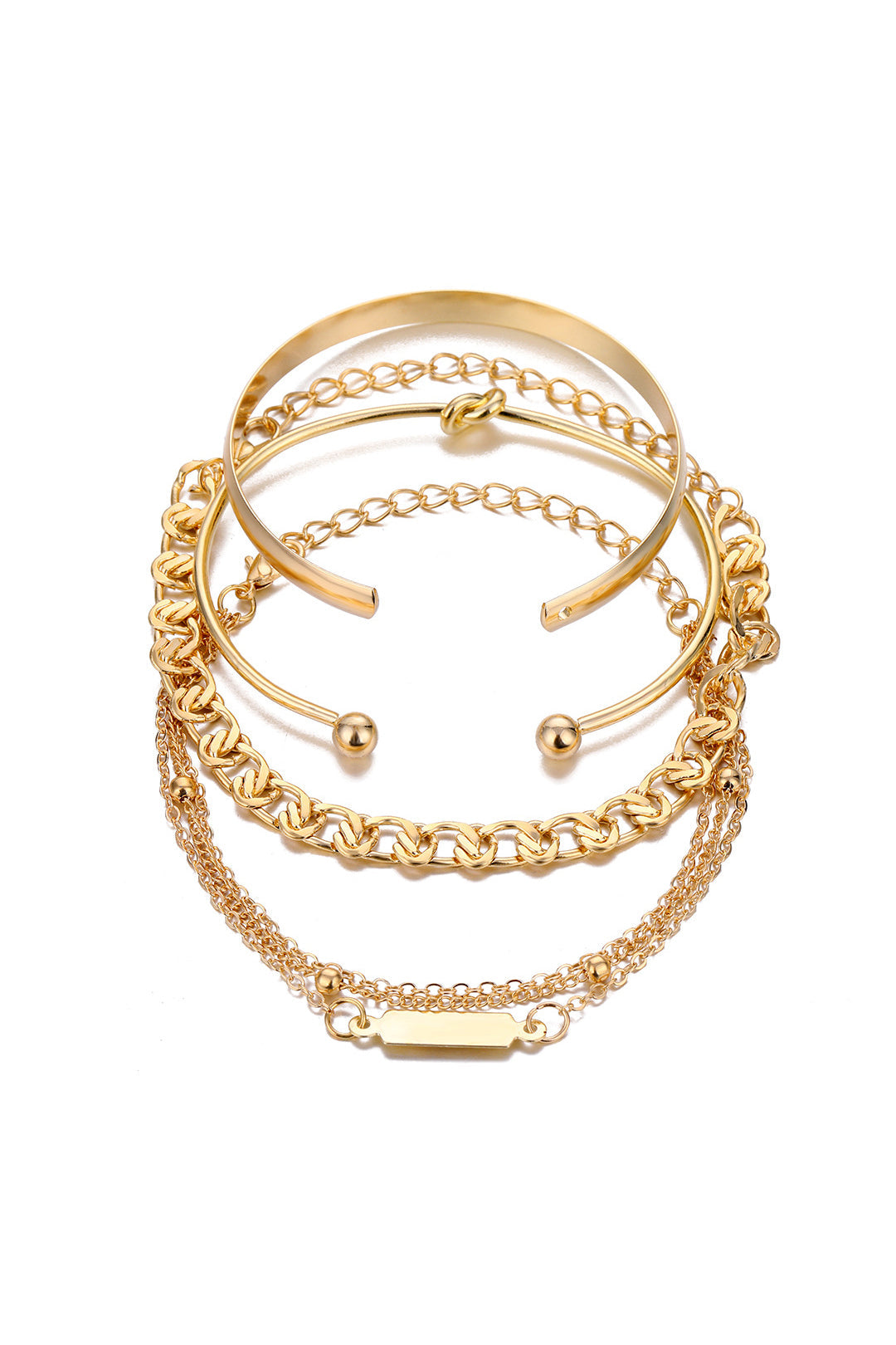 Armband met kettingdetail