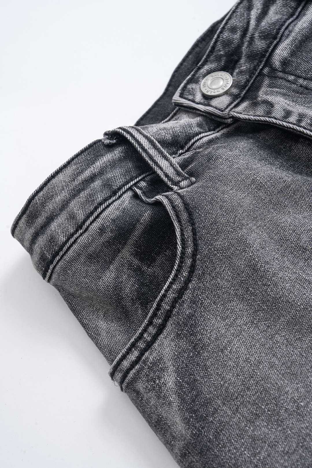 Denim metallic rok