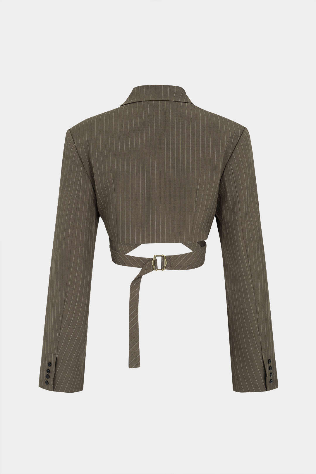 Gestreepte asymmetrische blazer