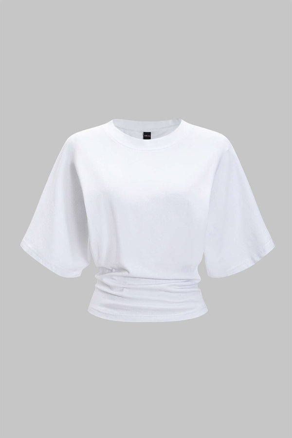 Elif - T-shirt met ronde hals en korte mouwen