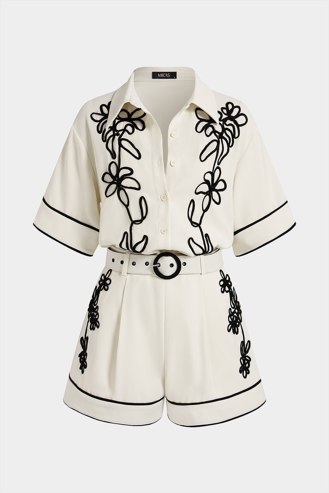 Kaja - Set met blouse en short