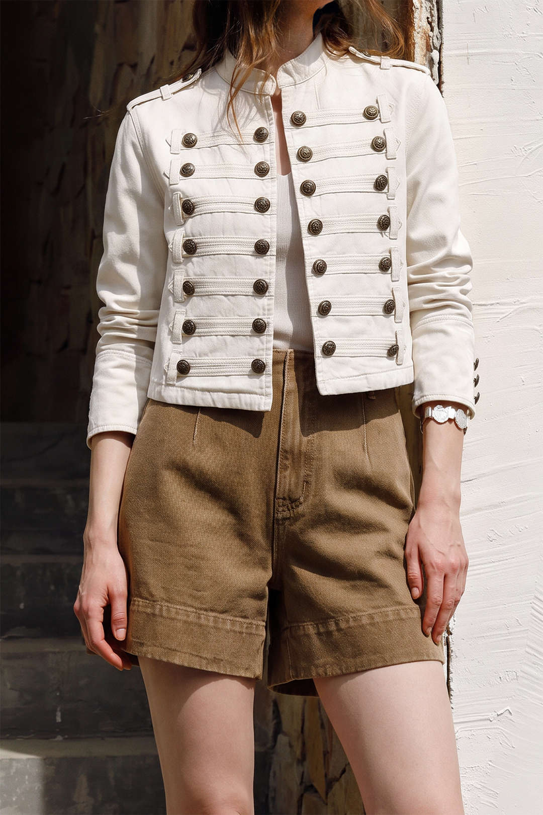 Maud - Denim item met knoopjes