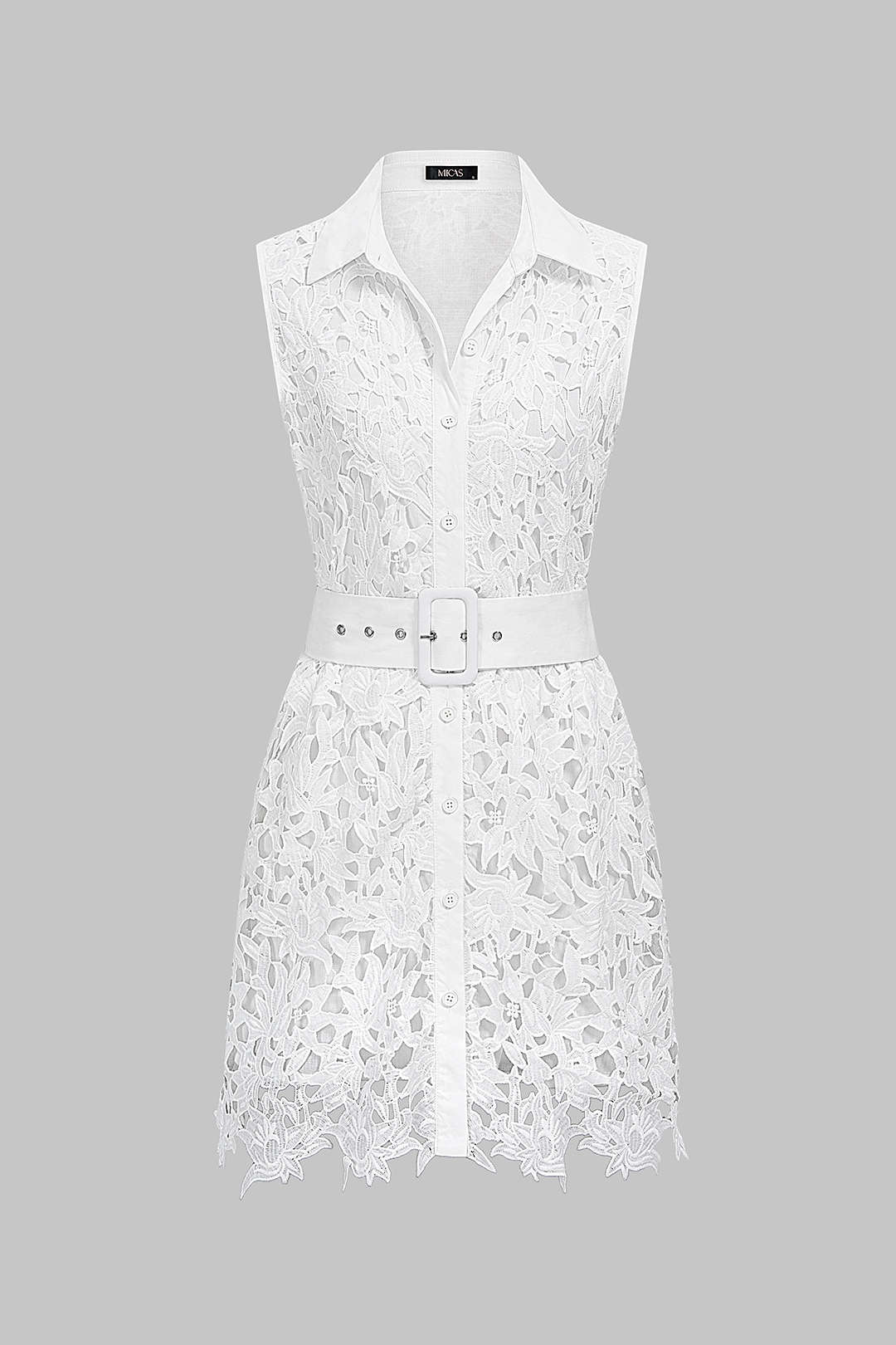 Bloemenprint minijurk met revers, uitsnijding en strik