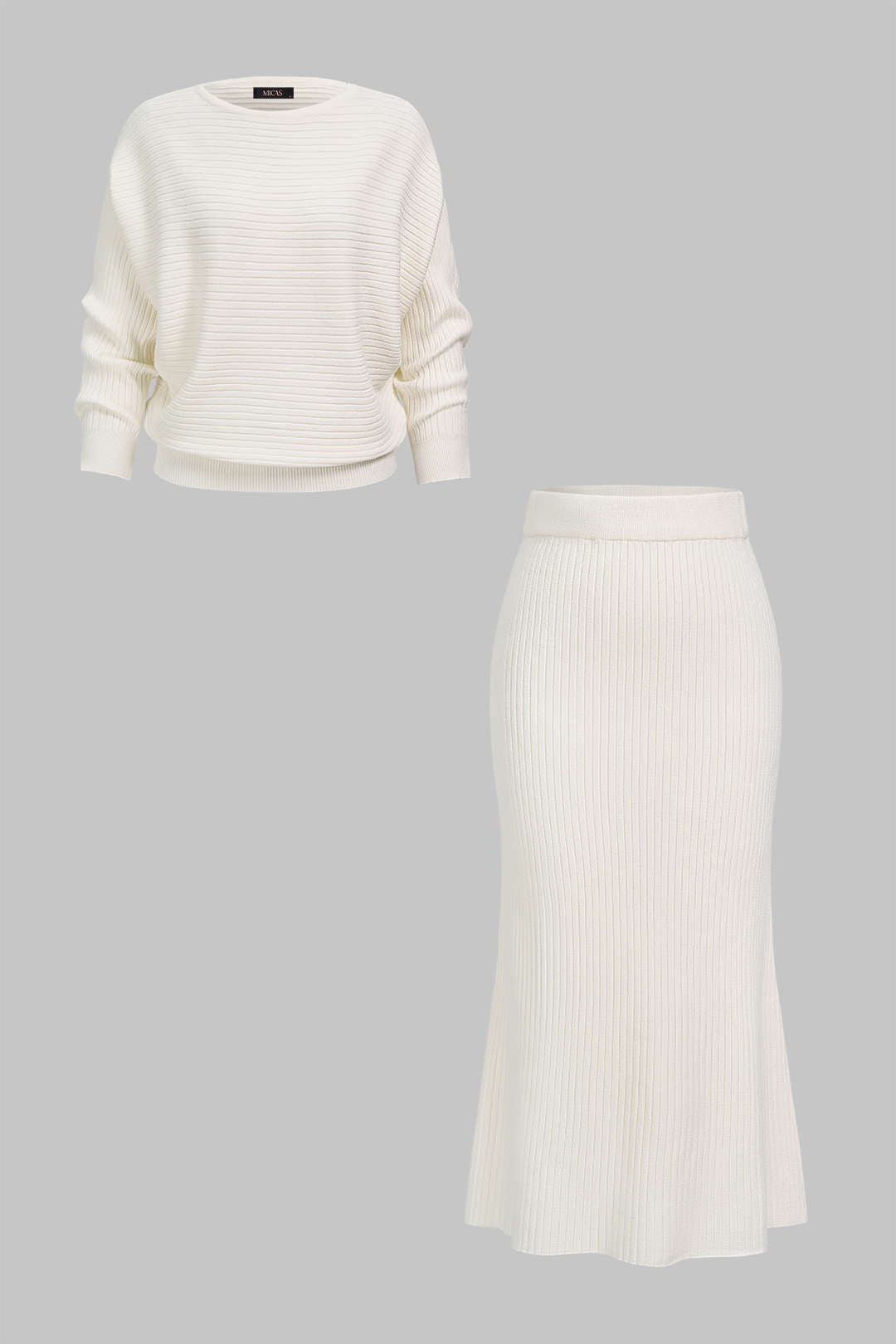 Linde - Gebreide set met top en rok