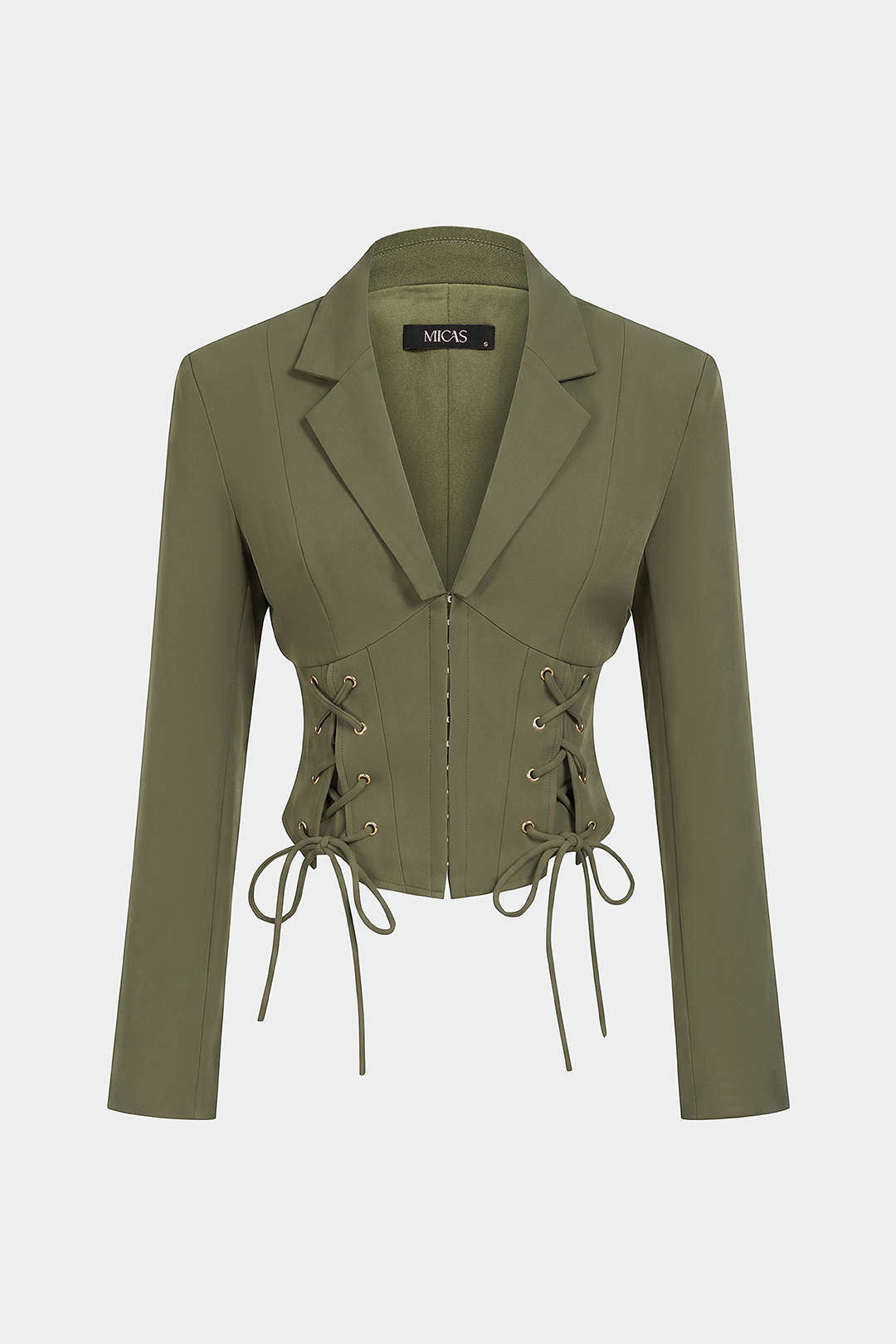 Blazer met reverskraag en strik