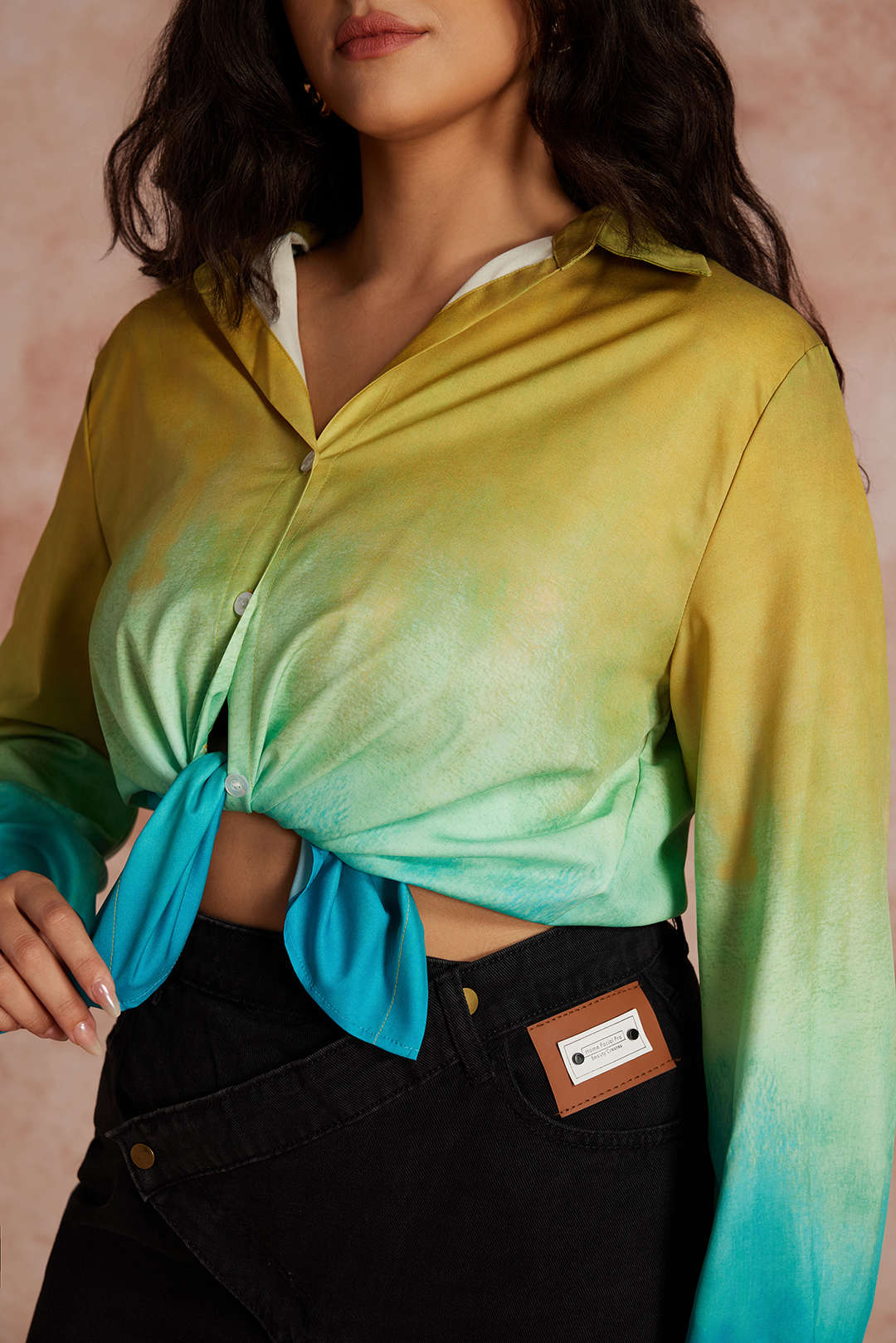 Blouse met lange mouwen
