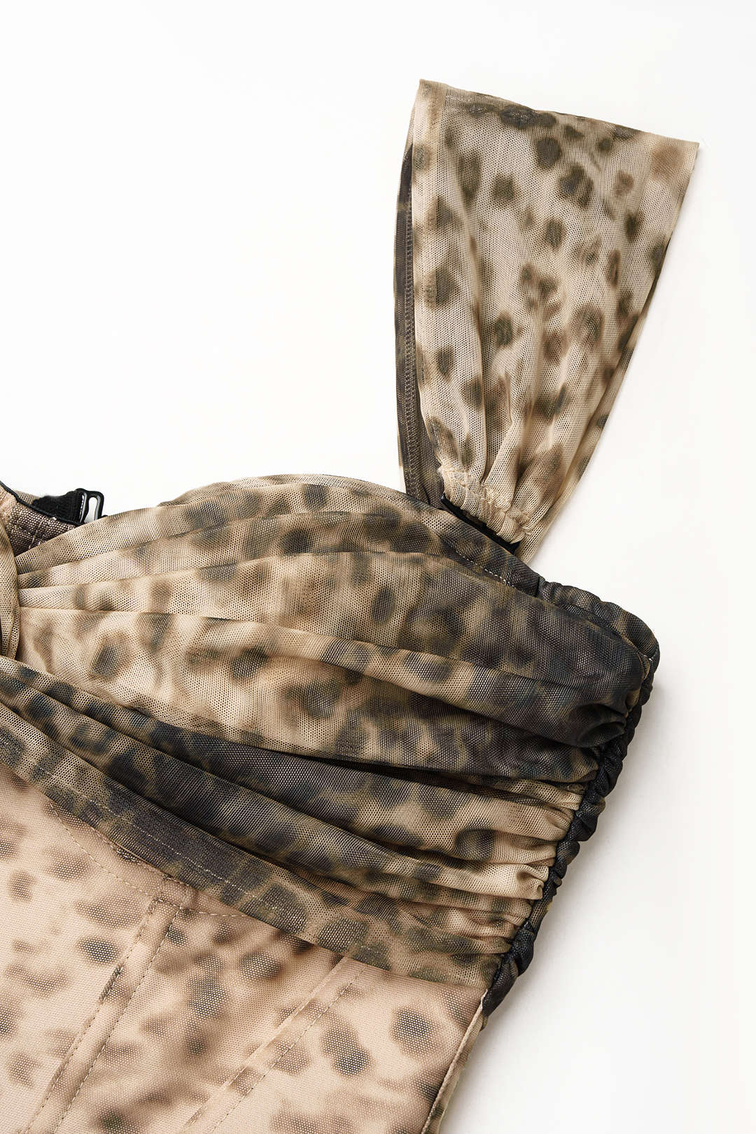 Luipaardprint mesh top