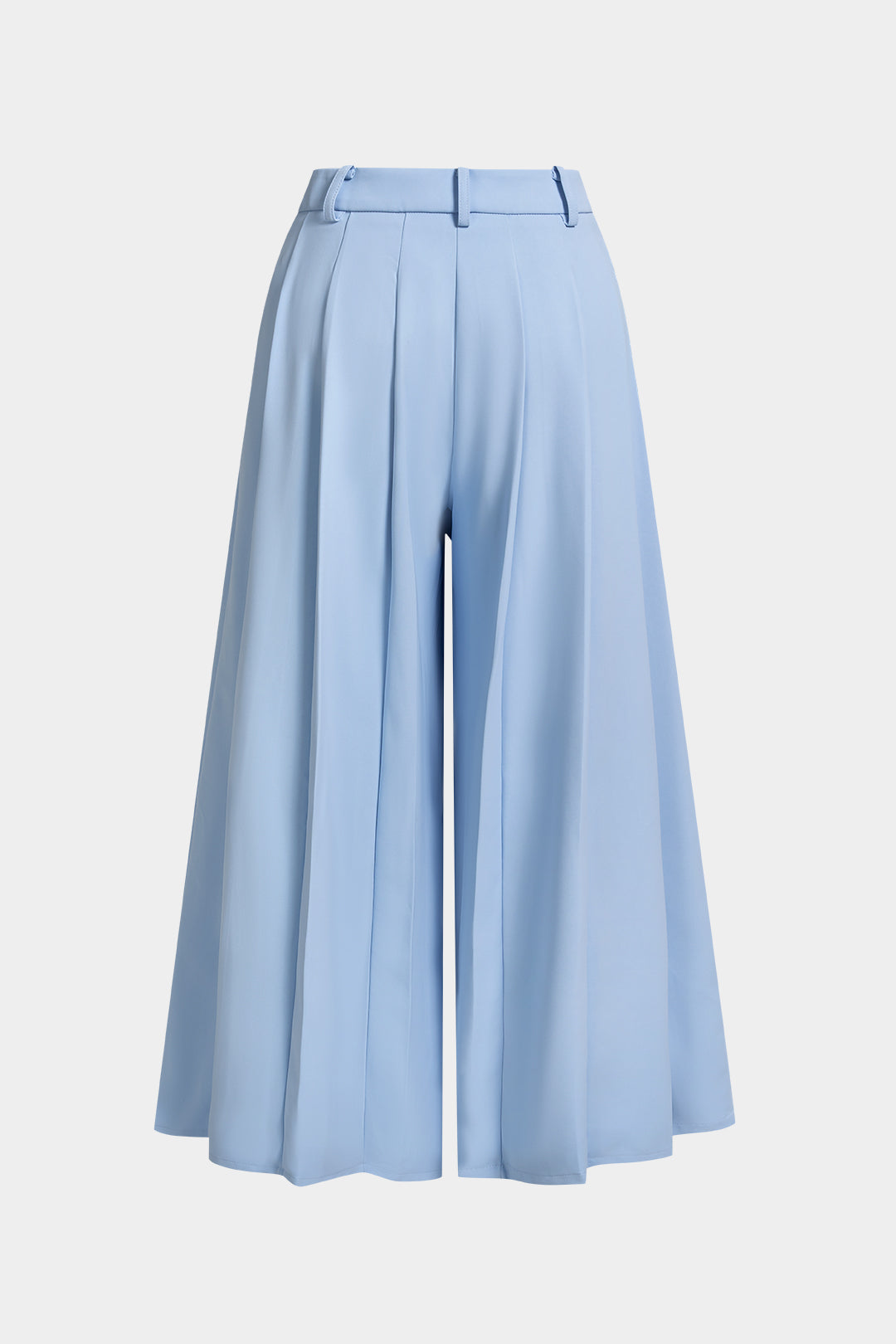 Karlijn - Geplooide broek met wijde pijpen