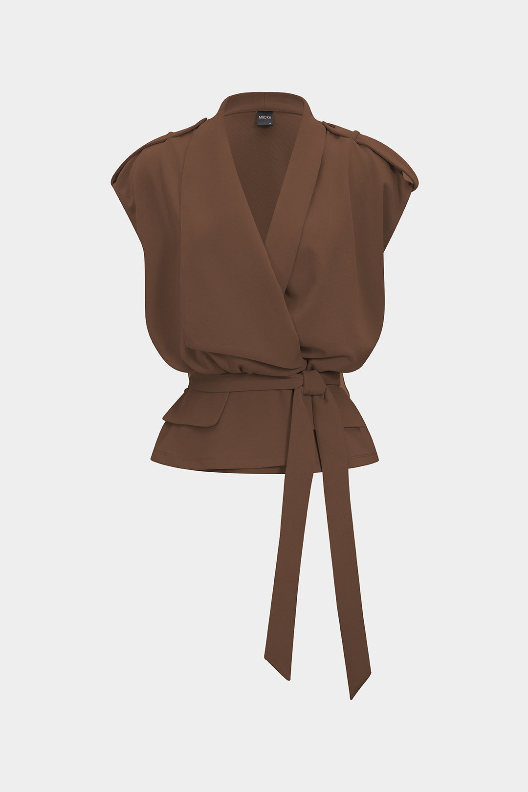 Linnen asymmetrisch gilet